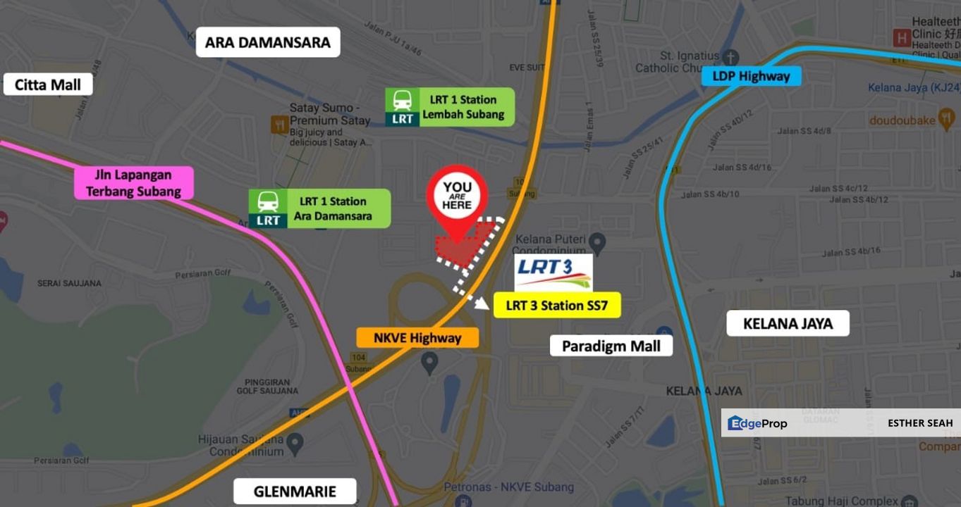 200m Link Bridge to LRT Apartment @ Ara Damansara, Selangor, Subang Jaya