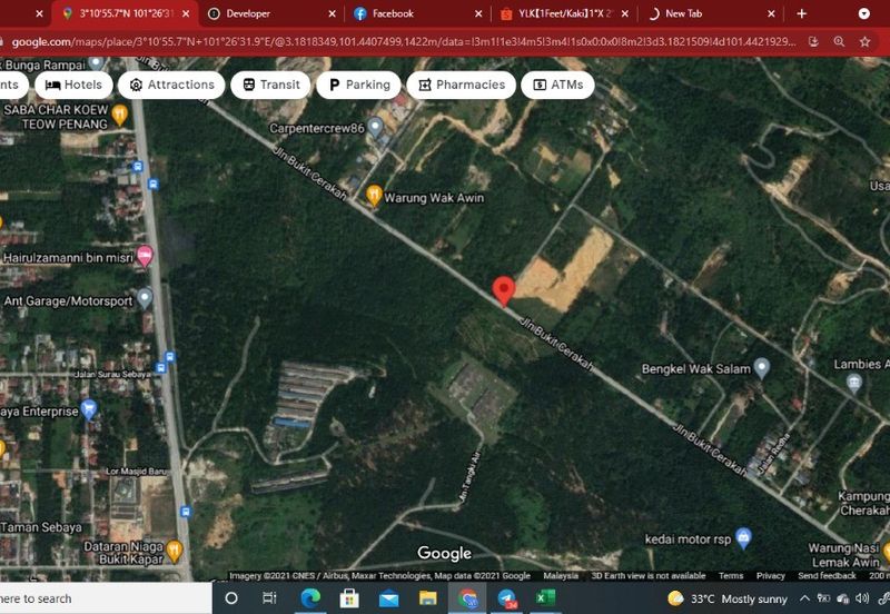 Revised Price! (Non Bumi Can Buy) Zonning Residential Land at Jalan Bukit Cerakah For Sale from RM3M to RM2.8M and now RM2.75M (Negotiable)