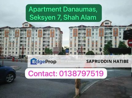 Apartment Danaumas Seksyen 7 Shah Alam for Sale, Selangor, Shah Alam