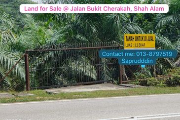 Revised Price! Zonning Residential Land at Jalan Bukit Cerakah For Sale from RM3M to RM2.8M and now RM2.75M (Negotiable)