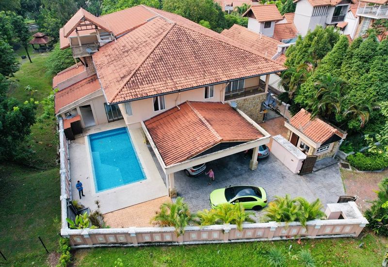 CORNER| RENOVATED| FULLY FURNISHED Double Storey Bungalow Jalan Kubah Bukit Jelutong For Sale