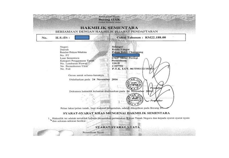 2 Parcels of Industrial Land, Pekan Bukit Changgang, Kuala Langat For Sale