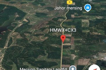 MENGHADAP JALAN UTAMA| Tanah Pertanian (Sawit), Endau, Mersing Untuk Dijual