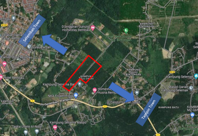 RESIDENTIAL ZONING| 22 Plots of Agriculture Land, Rembau, Negeri Sembilan For Sale