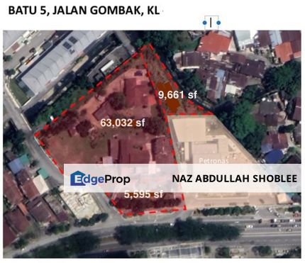 [FRONTING MAIN ROAD] Commercial Land Batu 5, Jalan Gombak, Setapak, Kuala Lumpur For Sale, Kuala Lumpur, Gombak