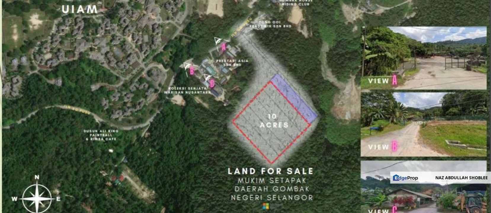 [NEAR UIAM] Potential Development Land Sungai Pusu, Gombak For Sale, Selangor, Gombak