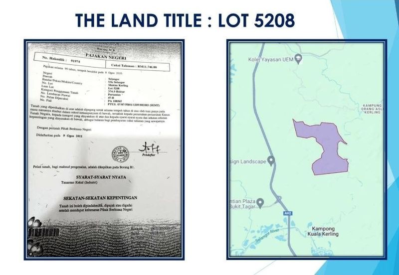 3 Parcels of Agriculture Land Kerling, Hulu Selangor For Sale