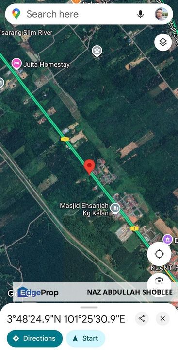 [FRONTING MAIN ROAD] Potential Development Land Slim River, Perak For Sale, Perak, Hilir Perak