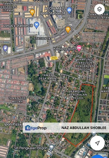 Residential Development Land Pengkalan Pegoh, Ipoh For Sale, Perak, Ipoh