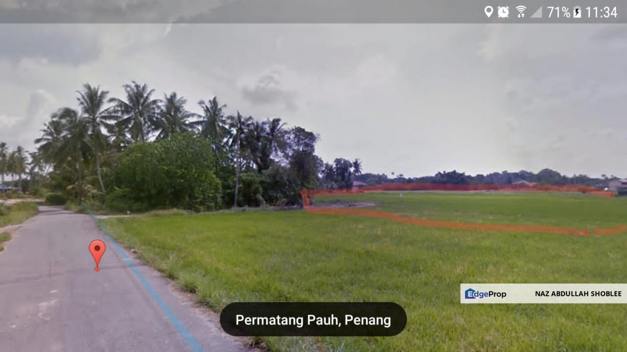 [FIRST GRADE LAND] Residential Potential Development Land Sungai Dua, Seberang Perai Tengah, Pulau Pinang For Sale, Penang, Seberang Perai