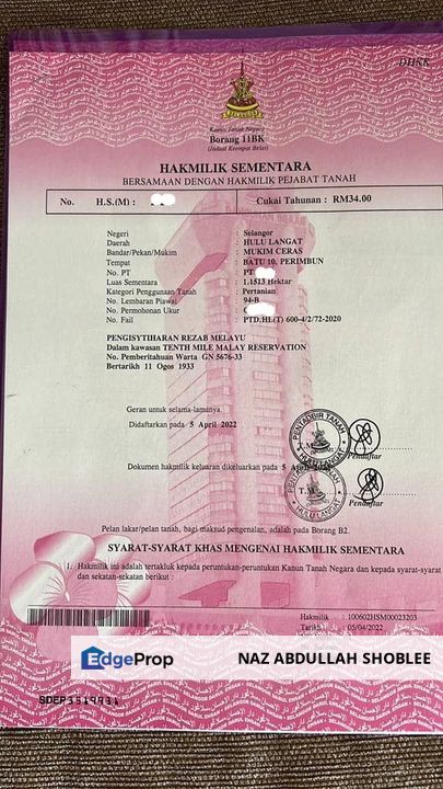 Residential Potential Development Land Batu 10, Cheras For Sale, Selangor, Cheras