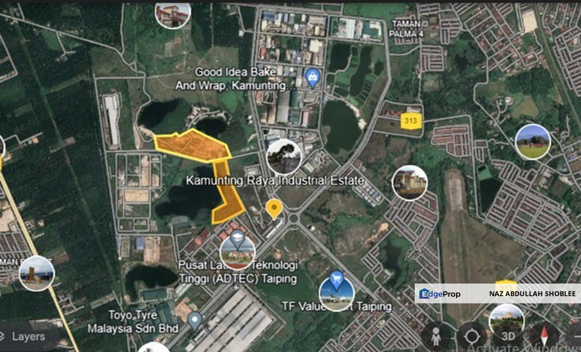 [FRONTING ROAD] Industrial Development Land Kamunting Raya Industrial Park, Taiping For Sale, Perak, Kamunting