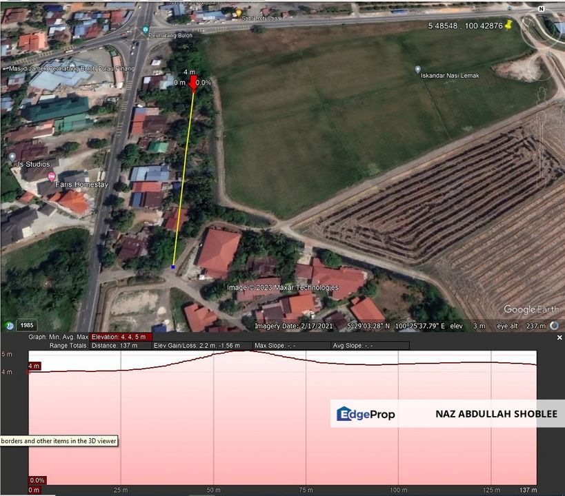 [1st GRADE LAND] [FRONTING MAIN ROAD] Residential Potential Development Land Permatang Buloh, Kepala Batas For Sale, Penang, Kepala Batas