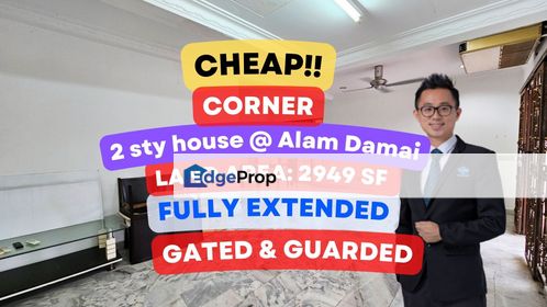 C H E A P 2 sty CORNER house @ Alam Damai kitchen extended, Kuala Lumpur, Cheras