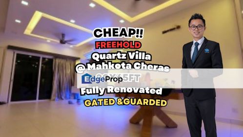 CHEAP 2.5 sty Quartz Villa @ Mahkota Cheras fully renovated for sale, Selangor, Cheras South