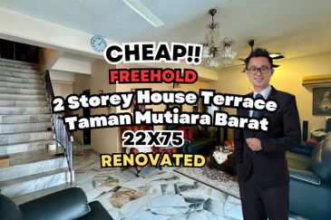 C H E A P 2 Storey House Terrace @ Taman Mutiara Barat For Sale