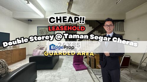 C H E A P Double Storey @ Taman Segar Cheras For Sale, Kuala Lumpur, Cheras