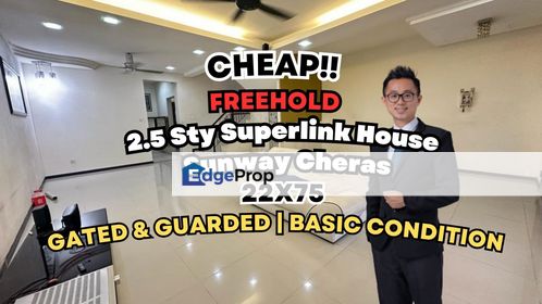 C H E A P 2.5 Sty Superlink House @ Sunway Cheras with good condition, Selangor, Batu 9th Cheras