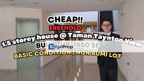 C H E A P 1.5 storey house @ Taman Taynton View, Kuala Lumpur, Cheras