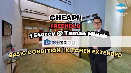  C H E A P 1 Storey Terrace House @ Taman Midah, Kuala Lumpur, Cheras