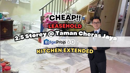 C H E A P 2.5 Storey terrace house @ Taman Cheras Jaya, Selangor, Cheras South