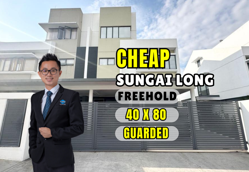 CHEAP 2.5 Sty Semi D at Twin Palm, Sungai Long with good condition & layout 