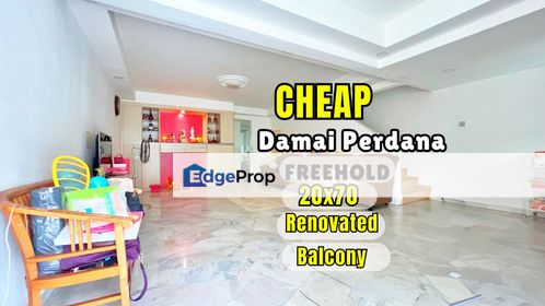 C H E A P 2 sty Damai Perdana with kitchen fully extend & with balcony, Selangor, Bandar Damai Perdana