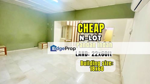 C H E A P Pandan Indah E N D L O T 2 sty house master room extended, Selangor, Pandan Indah