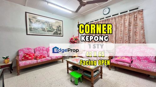 C H E A P 1 storey C O R N E R house Desa Jaya, Kepong facing O P E N, Selangor, Kepong