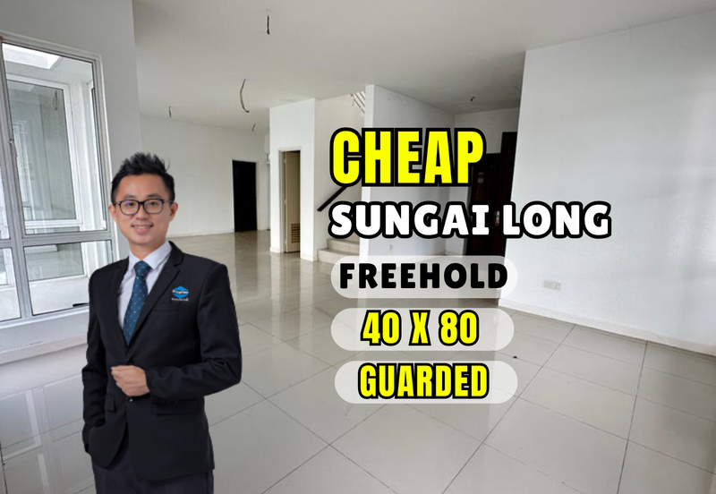 C H E A P 2 sty Semi-D at Seri Sungai Long with no one stay before