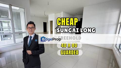 C H E A P 2 sty Semi-D at Seri Sungai Long with no one stay before, Selangor, Bandar Sungai Long