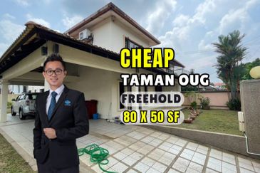 C H E A P 2 sty Taman Oug Semi D house for sale