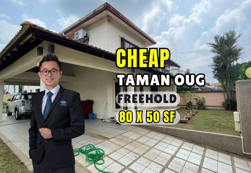 C H E A P 2 sty Taman Oug Semi D house for sale