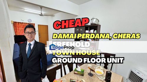 C H E A P GROUND FLOOR Townhouse at Damai Perdana Cheras Facing PLAYGROUND, Kuala Lumpur, Cheras