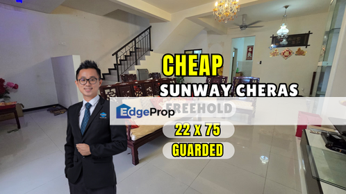 C H E A P Sunway Cheras 2.5 sty house for sale, Selangor, Batu 9th Cheras