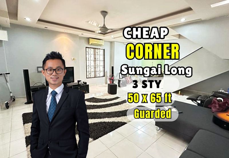 CHEAP 2 sty CORNER terrace at Sungai Long CHERAS for sale