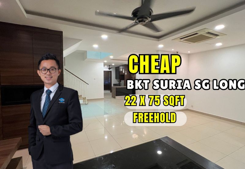 CHEAP 3 sty terrace house at Bukit Suria Sungai Long house for sale\