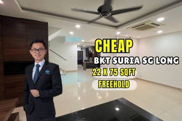 CHEAP 3 sty terrace house at Bukit Suria Sungai Long house for sale\
