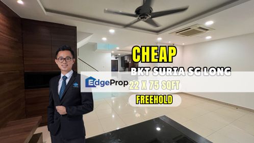 CHEAP 3 sty terrace house at Bukit Suria Sungai Long house for sale\, Selangor, Kajang