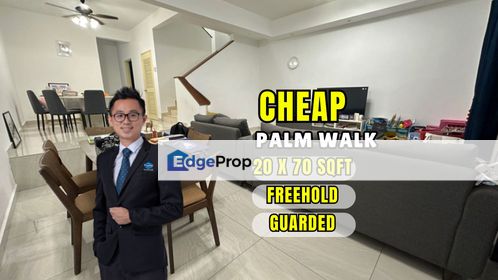 CHEAP 2 Sty Terrace at Palm Walk, Sungai Long house for sale, Selangor, Bandar Sungai Long