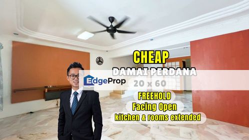 CHEAP Damai Perdana 2 sty terrace house facing OPEN full extended, Kuala Lumpur, Cheras