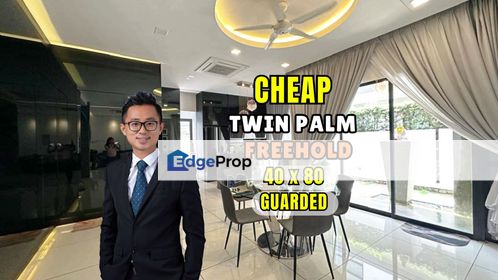 C H E A P 3 Sty Semi-D Twin Palm at Sungai Long , Selangor, Bandar Sungai Long