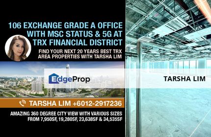 106 Floor Grade A Office @ TRX Tun Razak Exchange, with MSC Cybercentre Status and LEED Platinum Green Building Awards., Kuala Lumpur, KL City