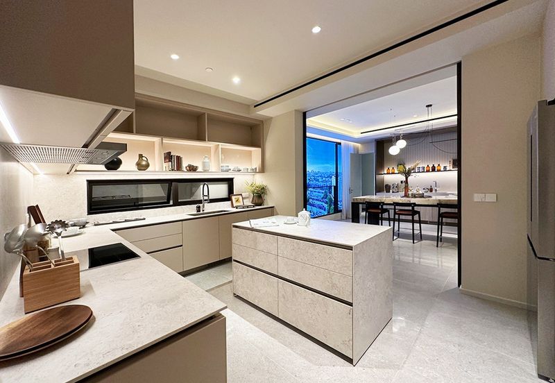 Exclusive sky semi-d. Freehold very low density - only 126 units with private lift land private obby, ev bay & extra store