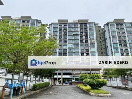 Facing Lake Well Maintained Unit Pangsapuri Damai Seksyen 25 Shah Alam For Sale, Selangor, Shah Alam