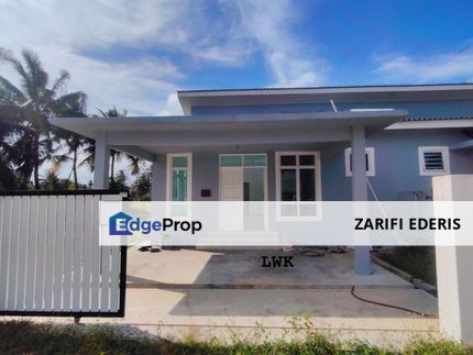 TANAH LUAS ✅ KAWASAN BEBAS BANJIR Rumah SEMI-D Setingkat Moden CORNER LOT di Wakaf Zin Tawang Bachok untuk Di Jual, Kelantan, Kota Bharu