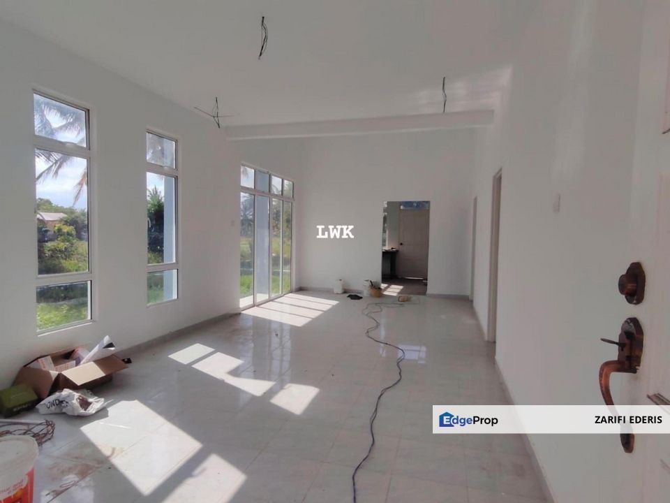 TANAH LUAS ✅ KAWASAN BEBAS BANJIR Rumah SEMI-D Setingkat Moden CORNER LOT di Wakaf Zin Tawang Bachok untuk Di Jual, Kelantan, Kota Bharu