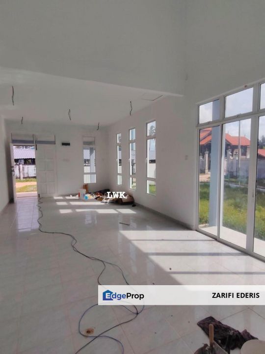 TANAH LUAS ✅ KAWASAN BEBAS BANJIR Rumah SEMI-D Setingkat Moden CORNER LOT di Wakaf Zin Tawang Bachok untuk Di Jual, Kelantan, Kota Bharu