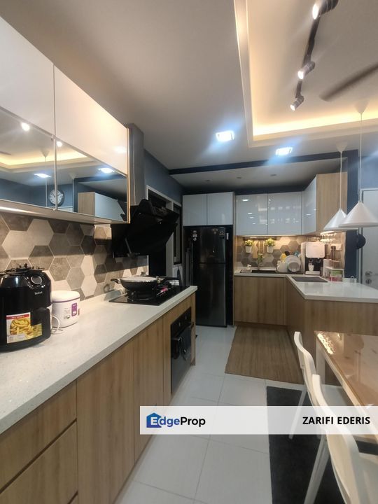 "Wow‼️ rumah cantik & moden, SIAP RENO CANTIK BEDESING🔥. PANGSAPURI DE KIARA SETIA ALAM Shah Alam For Sale, Selangor, Shah Alam