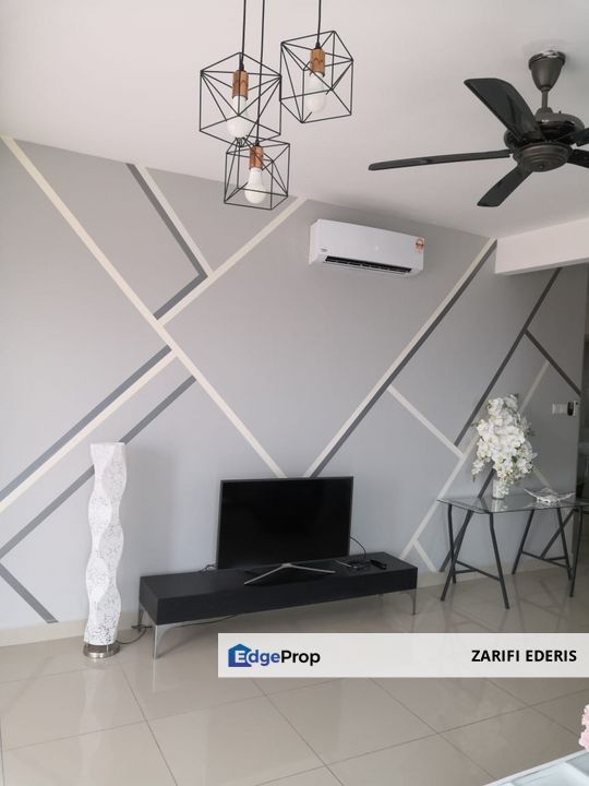 Fully Furnished with all Airconds 4 Rooms VISION RESIDENCE (V'Residence) @ Puchong-Cyberjaya For Rent, Selangor, Cyberjaya